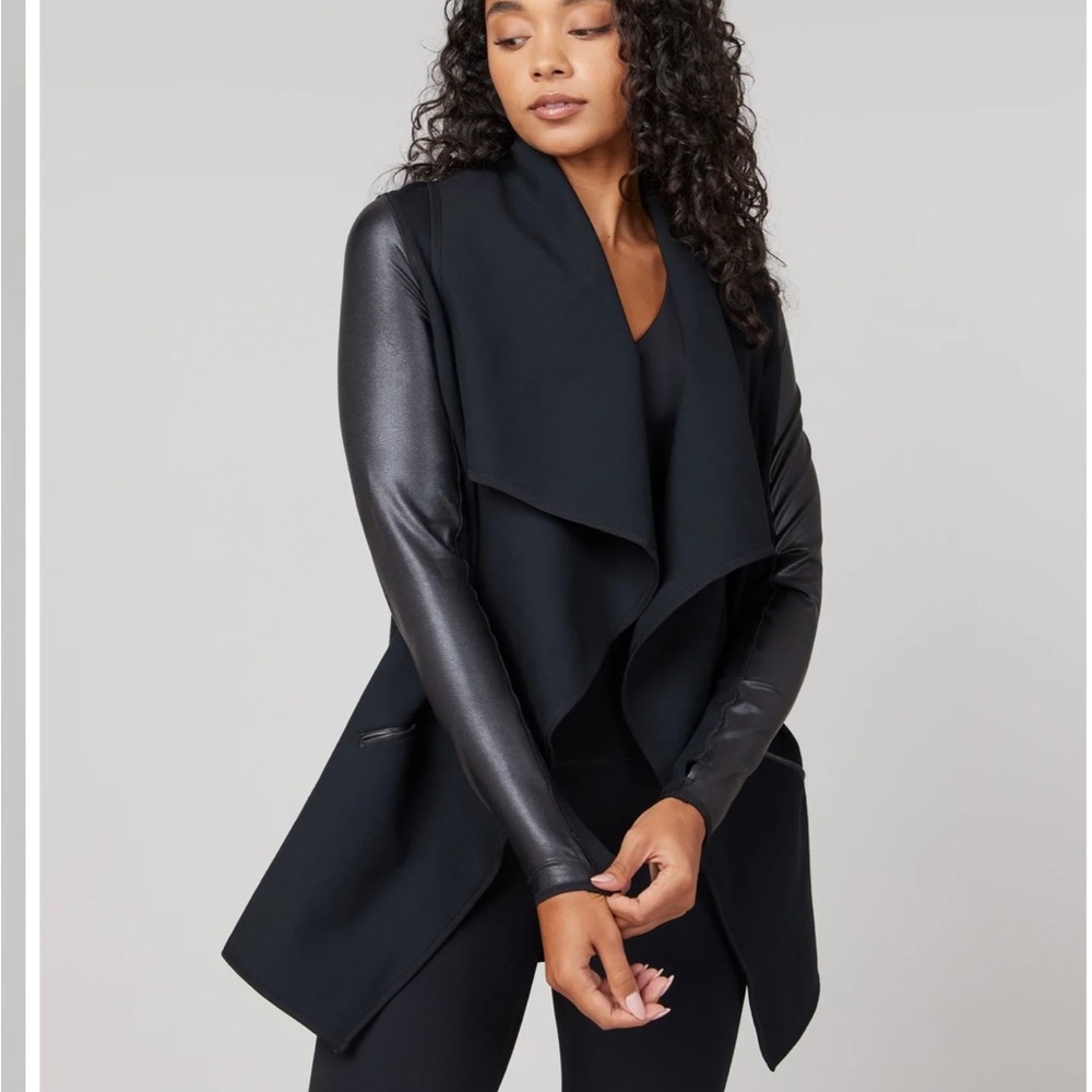 Spanx drape front jacket